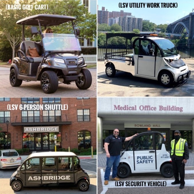 Collage of commercial vehicles.