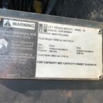 Hyster HR45-31 reach stacker forklift data plate