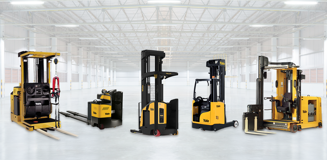 Yale Lift Trucks Warehouse Lineup